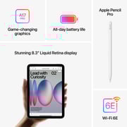 iPad mini (2024) Wi-Fi 512GB - Starlight Middle East Version with FaceTime