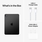 11-inch iPad Pro M4 (2024) Wi-Fi 256GB with standard glass - Space Black Middle East Version with FaceTime