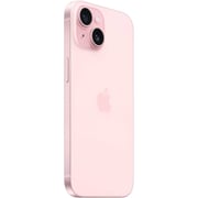 هاتف ايفون آبل ١٥ سعة ٢٥٦ جيجابايت باللون الوردي مع تطبيق فيس تايم - إصدار الشرق الأوسط 