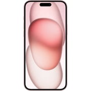 هاتف ايفون آبل  ١٥ بلس سعة ٢٥٦ جيجابايت باللون الوردي مع تطبيق فيس تايم - إصدار الشرق الأوسط 