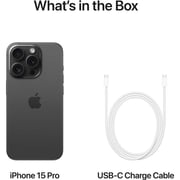 Apple iPhone 15 Pro (128GB) - Black Titanium Middle East Version with FaceTime