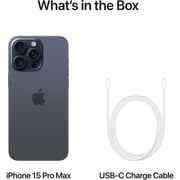 Apple iPhone 15 Pro Max (256GB) - Blue Titanium Middle East Version with FaceTime