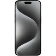 هاتف ايفون آبل  ١٥ برو ماكس سعة ٢٥٦ جيجابايت تيتانيوم أبيض مع تطبيق فيس تايم - إصدار الشرق الأوسط 
