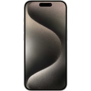 هاتف ايفون آبل  ١٥ برو سعة ٥١٢ جيجابايت تيتانيوم الطبيعي مع تطبيق فيس تايم - إصدار الشرق الأوسط 