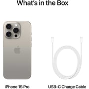 Apple iPhone 15 Pro (256GB) - Natural Titanium Middle East Version with FaceTime