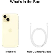 Apple iPhone 15 (128GB) - Yellow Middle East Version with FaceTime