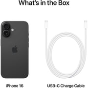 Apple iPhone 16 (256GB) - Black Middle East Version with FaceTime