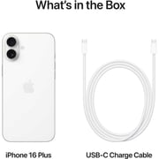 Apple iPhone 16 Plus (128GB) - White Middle East Version with FaceTime
