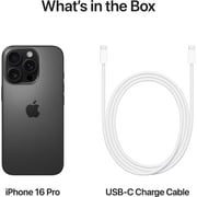 Apple iPhone 16 Pro (128GB) - Black Titanium Middle East Version with FaceTime