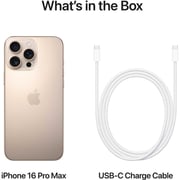 Apple iPhone 16 Pro Max (256GB) - Desert Titanium Middle East Version with FaceTime