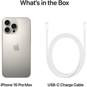 Apple iPhone 16 Pro Max (256GB) - Natural Titanium Middle East Version with FaceTime
