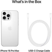 Apple iPhone 16 Pro Max (512GB) - White Titanium Middle East Version with FaceTime