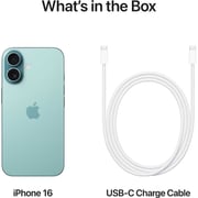 Apple iPhone 16 (128GB) - Teal Middle East Version with FaceTime