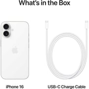 Apple iPhone 16 (256GB) - White Middle East Version with FaceTime