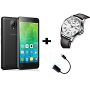 Lenovo C2 Power 4G Dual Sim Smartphone 16GB Black + Cruiser Watch + OTG