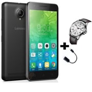 Lenovo C2 Power 4G Dual Sim Smartphone 16GB Black + Cruiser Watch + OTG