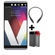 LG V20 4G Dual Sim 64GB Silver+HBS1100 Headset + Case