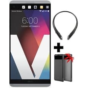 LG V20 4G Dual Sim 64GB Silver+HBS1100 Headset + Case