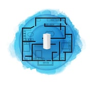 Linksys WHW0301-UK Velop Tri-Band AC2200 Whole Home Wi-Fi Mesh System, Router Replacement for Home Network - White, Pack of 1