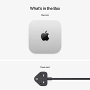 Apple Mac mini (2024) - M4 with 10-core CPU / 24GB RAM / 512 GB SSD / 10-core GPU / macOS Sequoia / Silver / Middle East Version