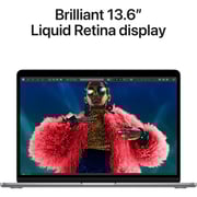 Apple MacBook Air 13-inch (2024) - M3 with 8-core CPU / 24GB RAM / 512GB SSD / 10-core GPU / macOS Sonoma / English Keyboard / Space Grey / Middle East Version