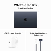 Apple MacBook Air 15-inch (2024) - M3 with 8-core CPU / 8GB RAM / 256GB SSD / 10-core GPU / macOS Sonoma / English & Arabic Keyboard / Midnight / Middle East Version