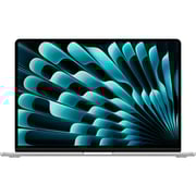 Apple MacBook Air 15-inch (2024) - M3 with 8-core CPU / 8GB RAM / 512GB SSD / 10-core GPU / macOS Sonoma / English & Arabic Keyboard / Silver / Middle East Version