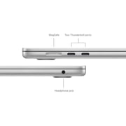 Apple MacBook Air 15-inch (2024) - M3 with 8-core CPU / 8GB RAM / 256GB SSD / 10-core GPU / macOS Sonoma / English & Arabic Keyboard / Silver / Middle East Version