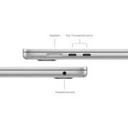 Apple MacBook Air 15-inch (2024) - M3 with 8-core CPU / 8GB RAM / 512GB SSD / 10-core GPU / macOS Sonoma / English & Arabic Keyboard / Silver / Middle East Version
