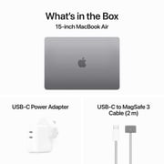 Apple MacBook Air 15-inch (2024) - M3 with 8-core CPU / 8GB RAM / 256GB SSD / 10-core GPU / macOS Sonoma / English & Arabic Keyboard / Space Grey / Middle East Version