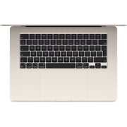 Apple MacBook Air 15-inch (2024) - M3 with 8-core CPU / 8GB RAM / 256GB SSD / 10-core GPU / macOS Sonoma / English Keyboard / Starlight / Middle East Version