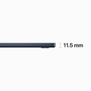 Apple MacBook Air 15-inch (2023) - Apple M2 Chip / 8GB RAM / 512GB SSD / 8-core CPU / 10-core GPU / macOS Ventura / English & Arabic Keyboard / Midnight / Middle East Version - [MQKX3AB/A]