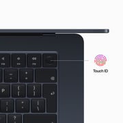 Apple MacBook Air 15-inch (2023) - Apple M2 Chip / 8GB RAM / 256GB SSD / 8-core CPU / 10-core GPU / macOS Ventura / English Keyboard / Midnight / Middle East Version - [MQKW3ZS/A] Pre-order