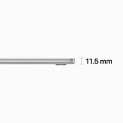 Apple MacBook Air 15-inch (2023) - Apple M2 Chip / 8GB RAM / 256GB SSD / 8-core CPU / 10-core GPU / macOS Ventura / English Keyboard / Silver / Middle East Version - [MQKR3ZS/A]