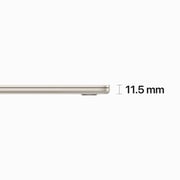 Apple MacBook Air 15-inch (2023) - Apple M2 Chip / 8GB RAM / 256GB SSD / 8-core CPU / 10-core GPU / macOS Ventura / English Keyboard / Starlight / Middle East Version - [MQKU3ZS/A]