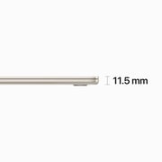 Apple MacBook Air 15-inch (2023) - Apple M2 Chip / 8GB RAM / 256GB SSD / 8-core CPU / 10-core GPU / macOS Ventura / English Keyboard / Starlight / Middle East Version - [MQKU3ZS/A]