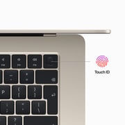 Apple MacBook Air 15-inch (2023) - Apple M2 Chip / 8GB RAM / 512GB SSD / 8-core CPU / 10-core GPU / macOS Ventura / English Keyboard / Starlight / Middle East Version - [MQKV3ZS/A]