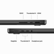 Apple MacBook Pro 14-inch (2023) - M3 Pro with 11-core CPU / 18GB RAM / 512GB SSD / 14-core GPU / macOS Sonoma / English & Arabic Keyboard / Space Black / Middle East Version