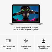 Apple MacBook Pro 14-inch (2024) – M4 Pro with 12-core CPU / 24GB RAM / 512GB SSD / 16-core GPU / macOS Sequoia / English Keyboard / Silver / Middle East Version