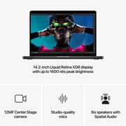 Apple MacBook Pro 14-inch (2024) – M4 Pro with 14-core CPU / 24GB RAM / 1TB SSD / 20-core GPU / macOS Sequoia / English Keyboard / Space Black / Middle East Version
