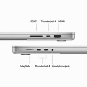 Apple MacBook Pro 16-inch (2023) - M3 Max with 14-core CPU / 36GB RAM / 1TB SSD / 30-core GPU / macOS Sonoma / English & Arabic Keyboard / Silver / Middle East Version