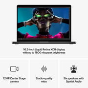 Apple MacBook Pro 16-inch (2024) – M4 Pro Max with 16-core CPU / 48GB RAM / 1TB SSD / 40-core GPU / macOS Sequoia / English & Arabic Keyboard / Space Black / Middle East Version