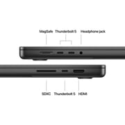 Apple MacBook Pro 16-inch (2024) – M4 Pro Max with 16-core CPU / 48GB RAM / 1TB SSD / 40-core GPU / macOS Sequoia / English & Arabic Keyboard / Space Black / Middle East Version
