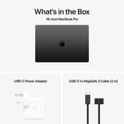 Apple MacBook Pro 16-inch (2024) – M4 Pro Max with 16-core CPU / 48GB RAM / 1TB SSD / 40-core GPU / macOS Sequoia / English & Arabic Keyboard / Space Black / Middle East Version