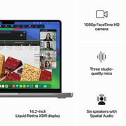 Apple MacBook Pro 14-inch (2023) - M3 with 8-core CPU / 8GB RAM / 512GB SSD / 10-core GPU / macOS Sonoma / English & Arabic Keyboard / Space Grey / Middle East Version