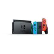 Nintendo Switch 32GB Neon Blue/Red Middle East Version + Stealth Starter Pack + Troll & I Game