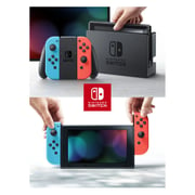 Nintendo Switch 32GB Neon Blue/Red Middle East Version + Super Mario Bros U Deluxe Game + 1 Assorted Game