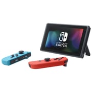 Nintendo Switch V2 32GB Neon Blue/Red Middle East Version + 2 Assorted Games