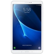 سامسونج جالاكسي تاب A تابلت SMT585N - أندرويد، واي فاي+تقنية 4G ذاكرة 16 جيجابايت و 2 جيجابايت قياس 10.1 بوصة أبيض