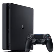 Sony PlayStation 4 Slim Gaming Console 500GB Black - Middle East Version + Call Of Duty Black OPS III + God of War + Uncharted 4 + 3 Month Playstation Plus Membership